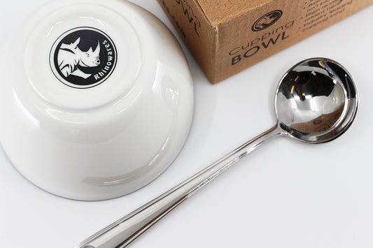 Rhino Cupping Bowl and Cupping Spoon